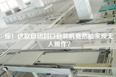 Surprise! This automatic sealing and packaging machine can be operated unmanned.