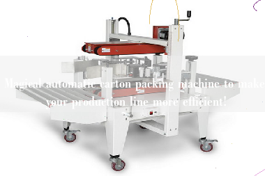 Magical automatic carton packing machine to make your production line more efficient!